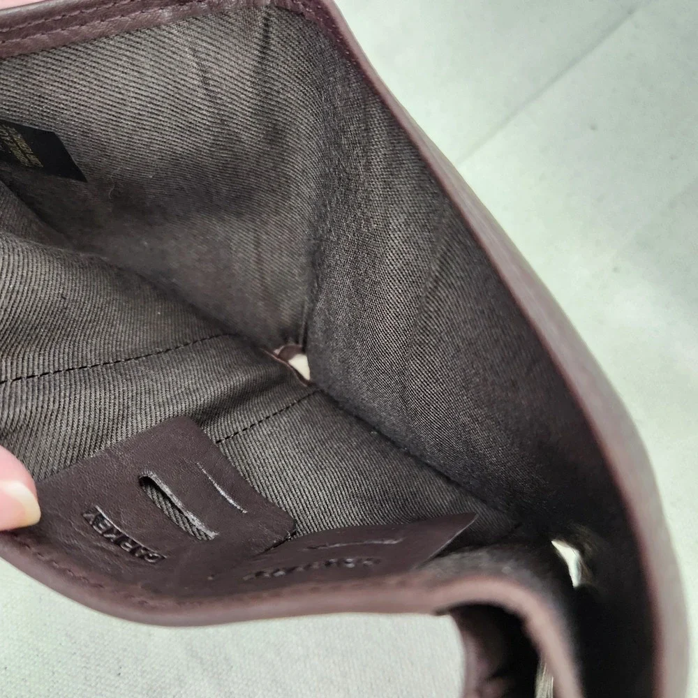 Fossil Men's Dark Brown  Trifold Wallet Genuine Leather Soft Excellent Pre-owned